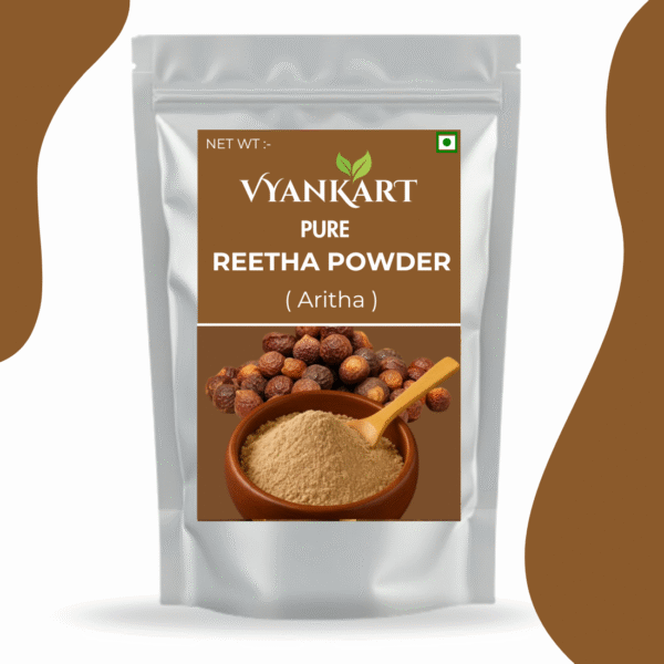 Pure Reetha Powder (Soapnut) – Natural Hair & Skin Cleanser – 100% Ayurvedic – by Vyankart.com