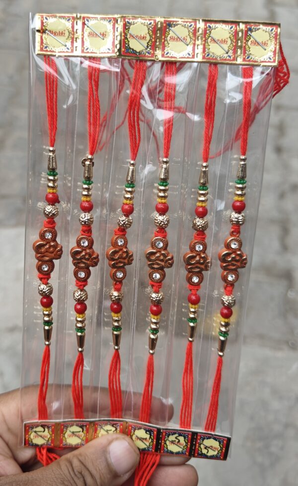 Designer Om Rakhi Set (Pack of 6)